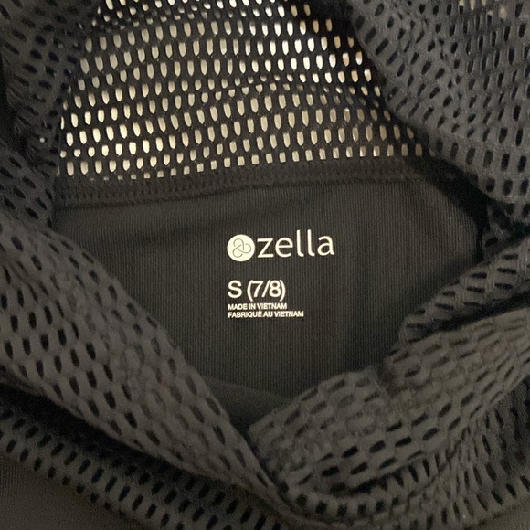 Zella girls black mesh hooded pullover size Small (7/8) NWT - Picture 3 of 7